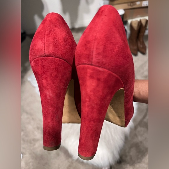 Franco Sarto Burgundy Baroque Pumps - Picture 14 of 16